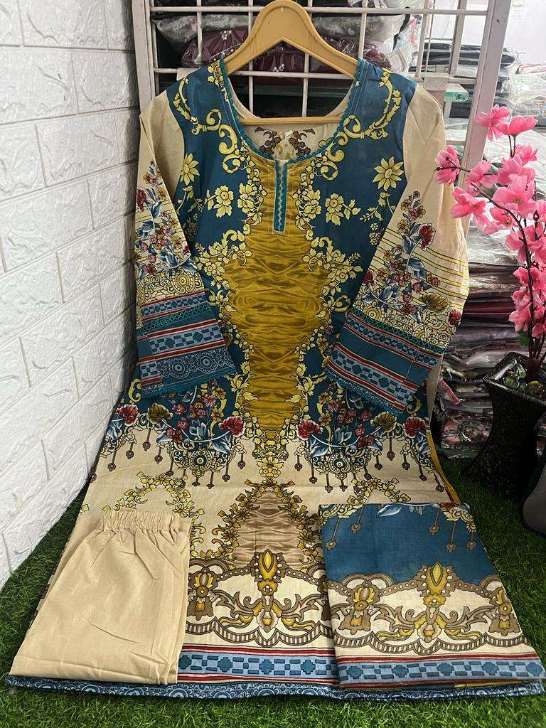 RANGREZ BY KEVAL FAB HEAVY COTTON PRINT READYMADE PAKISTANI DRESSES