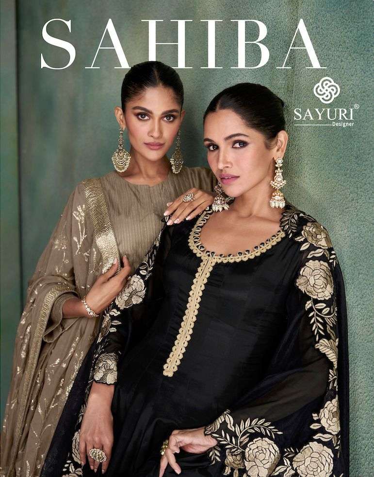 SAHIBA BY SAYURI 5397 TO 5399 SERIES PURE SILK HEAVY WORK READYMADE DRESSES