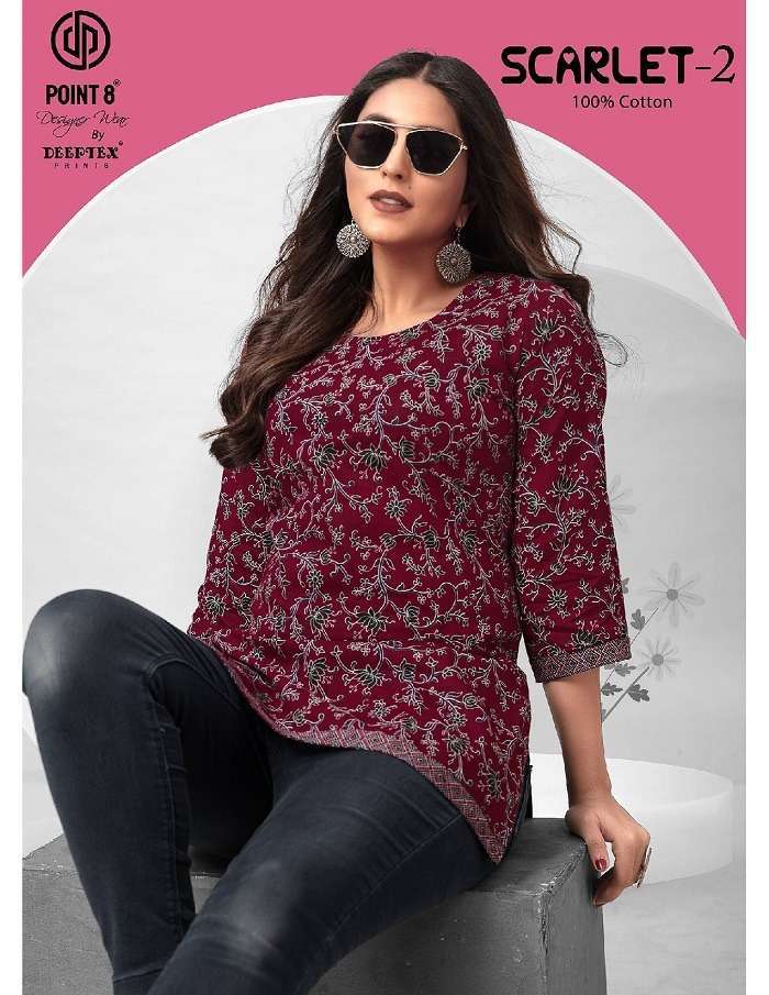 SCARLET VOL-2 BY DEEPTEX 2001 TO 2010 SERIES POPLIN COTTON PRINT TOPS