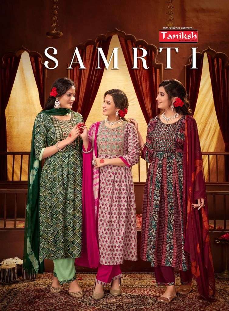 SMARTI BY TANIKSH 1001 TO 1010 SERIES RAYON PRINT WORK READYMADE DRESSES