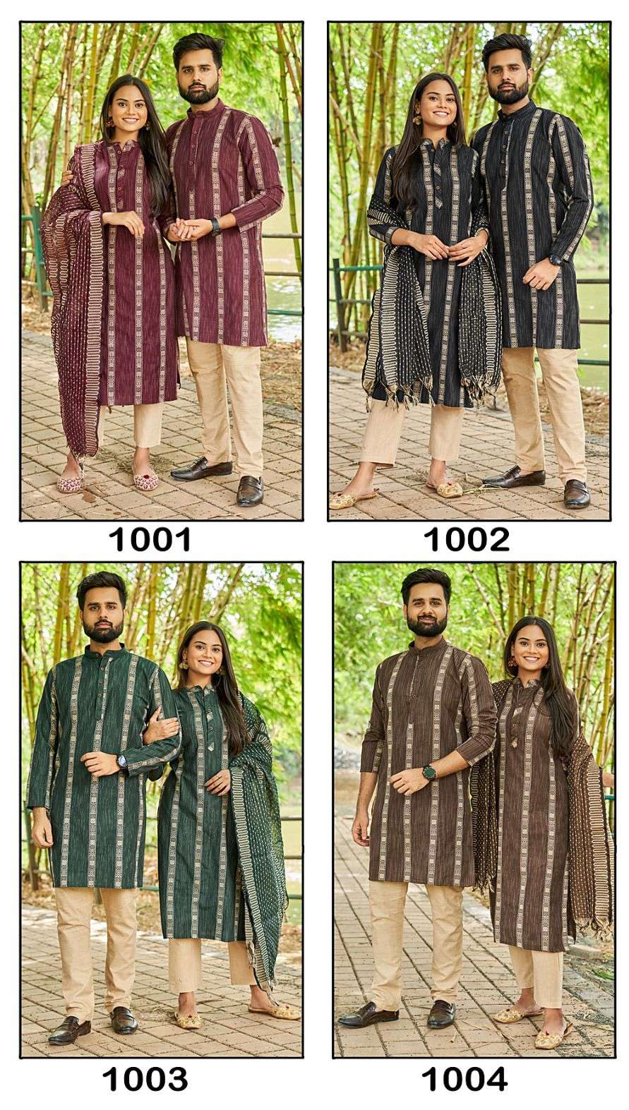 SOUL MATE BY BANWERY FASHION 1001 TO 1004 SERIES KHADI COTTON WORK KARTA & KURTI SETS