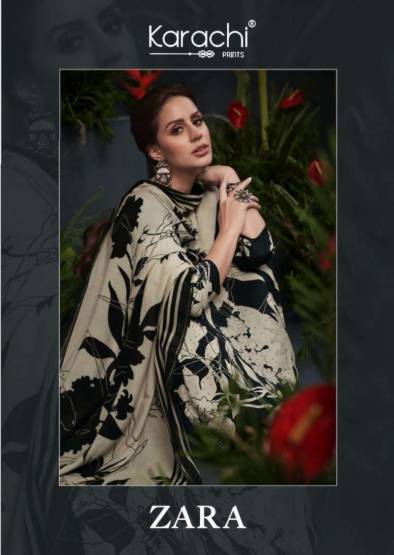 ZARA BY KARACHI PRINTS 25001 TO 25006 SERIES JAM SILK EMBROIDERY WORK DRESSES