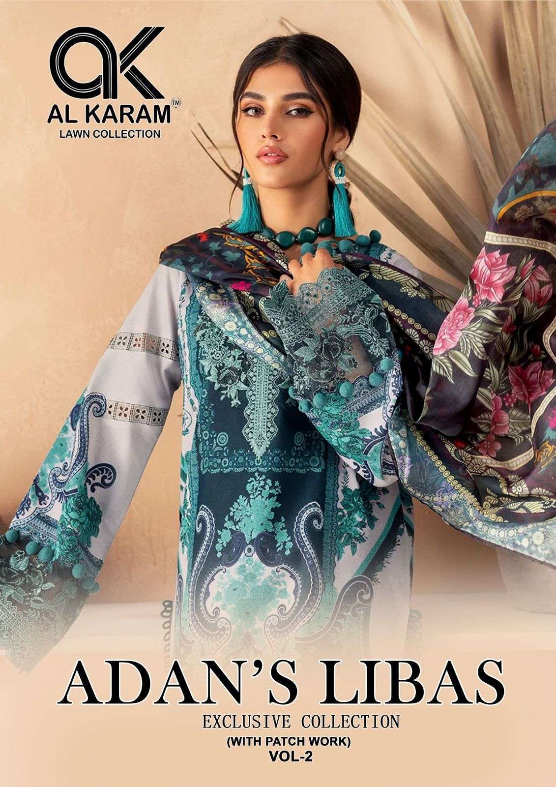 ADANS LIBAS VOL-2 BY AL KARAM 2001 TO 2006 SERIES COTTON PRINT WORK PAKISTANI DRESSES