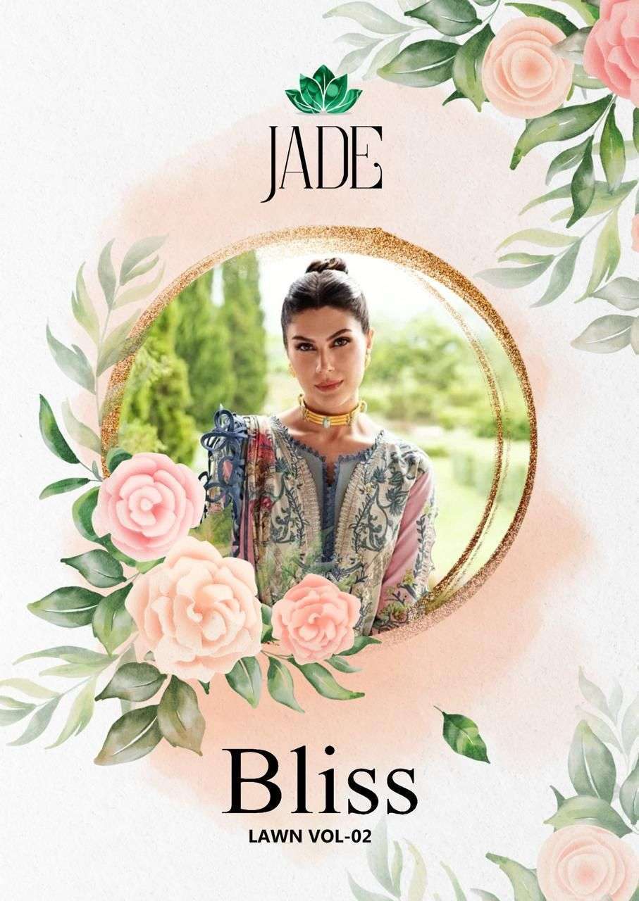 BLISS LAWN VOL-2 BY JADE 2001 TO 2008 SERIES COTTON PRINT PAKISTANI DRESSES