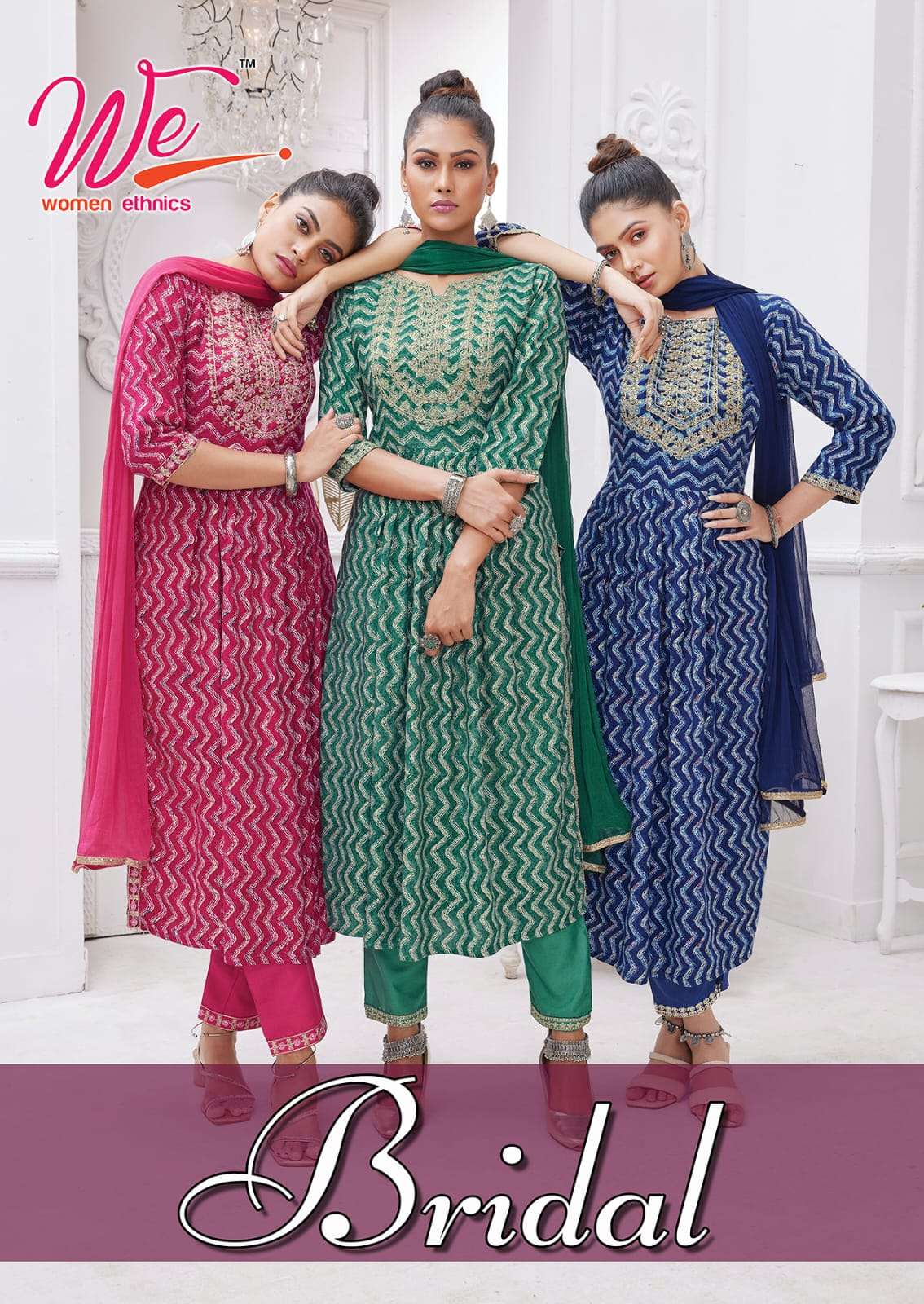 BRIDAL BY WE 4501 TO 4508 SERIES SOFT RAYON PRINT WORK READYMADE DRESSES