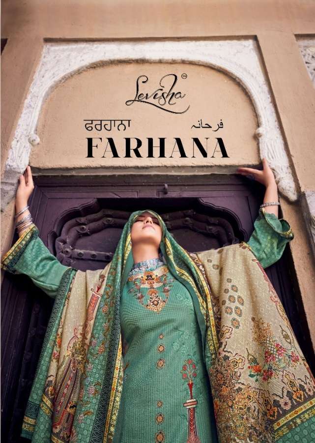 FARHANA BY LEVISHA 1001 TO 1006 SERIES PASHMINA PRINT WORK PAKISTANI WINTER DRESSES