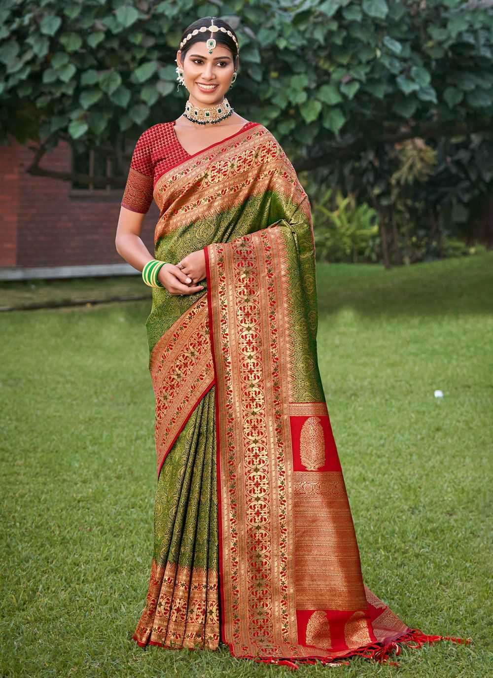 GAURI PRIYA BY BUNAWAT 1001 TO 1006 SERIES PURE KANJIVARAM SILK SAREES