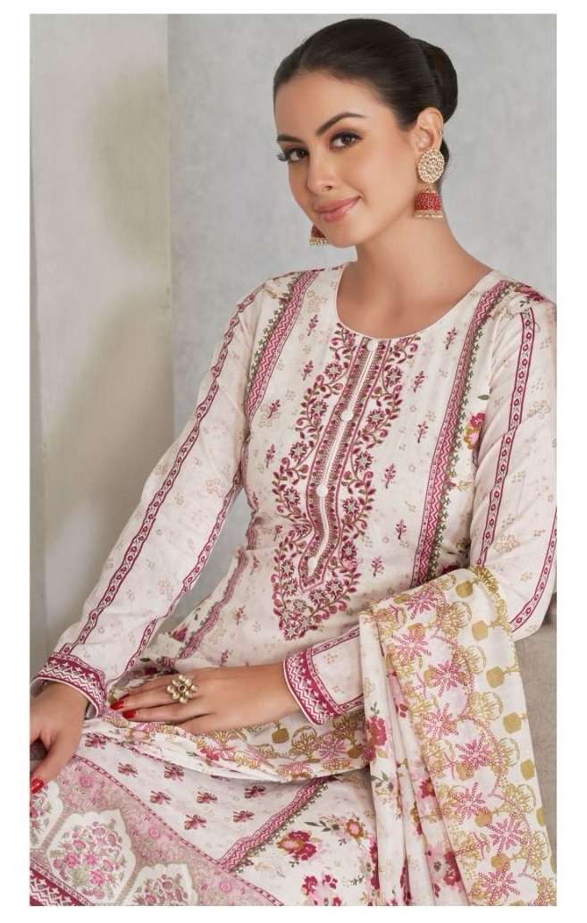 JIHAN 3408 TO 3408-B SERIES BY JIHAN PURE LAWN EMBROIDERY WORK DRESSES