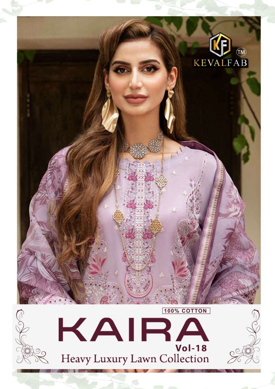 KAIRA VOL-18 BY KEVAL FAB 1801 TO 1806 SERIES PURE COTTON PRINT PAKISTANI DRESSES