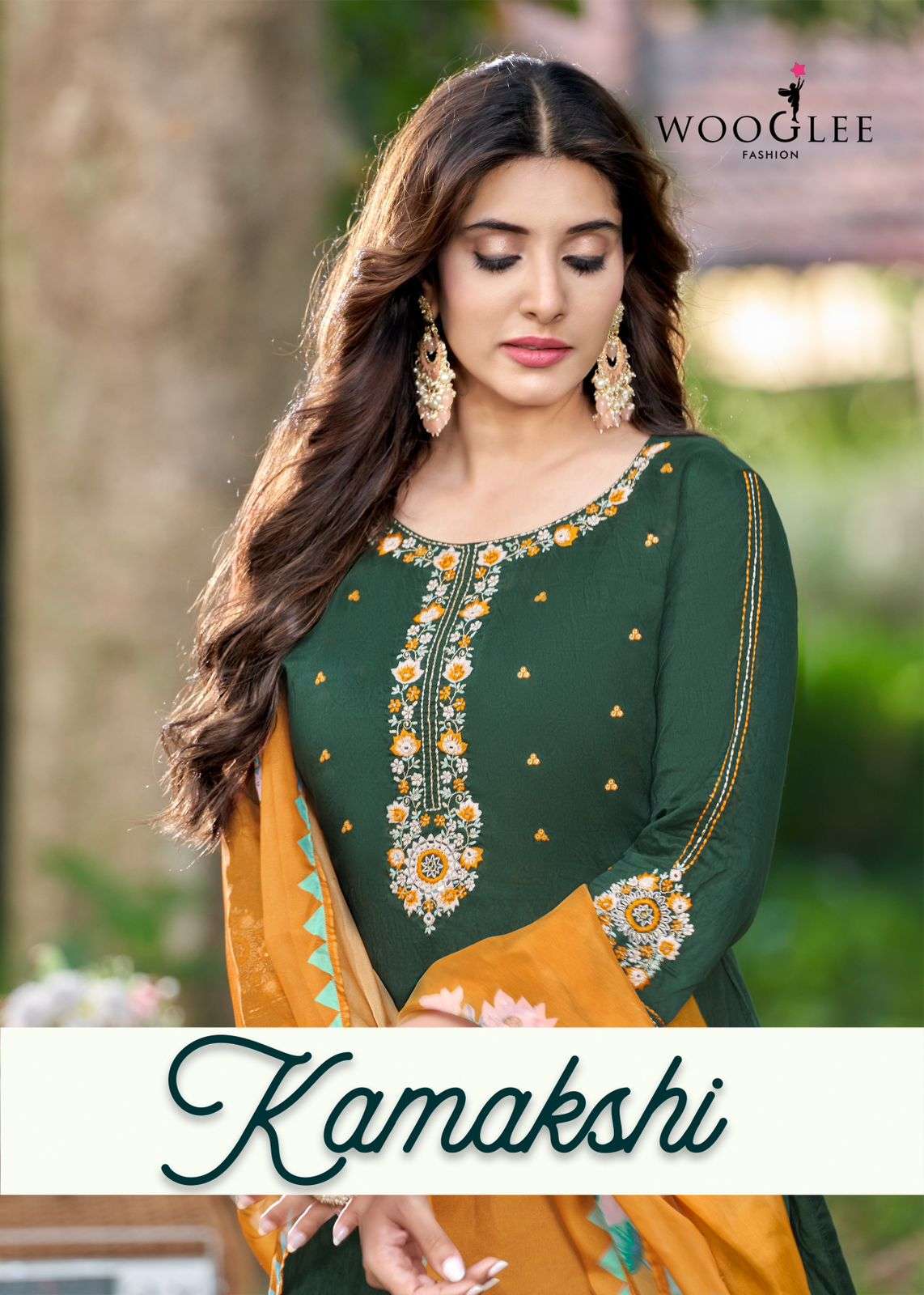 KAMAKSHI BY WOOGLEE 6001 TO 6006 SERIES VISCOSE EMBROIDERY WORK READYMADE DRESSES