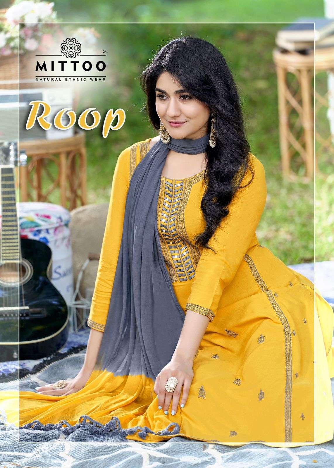 ROOP BY MITTOO 2001 TO 2006 SERIES HEAVY RAYON EMBROIDERY WORK READYMADE DRESSES