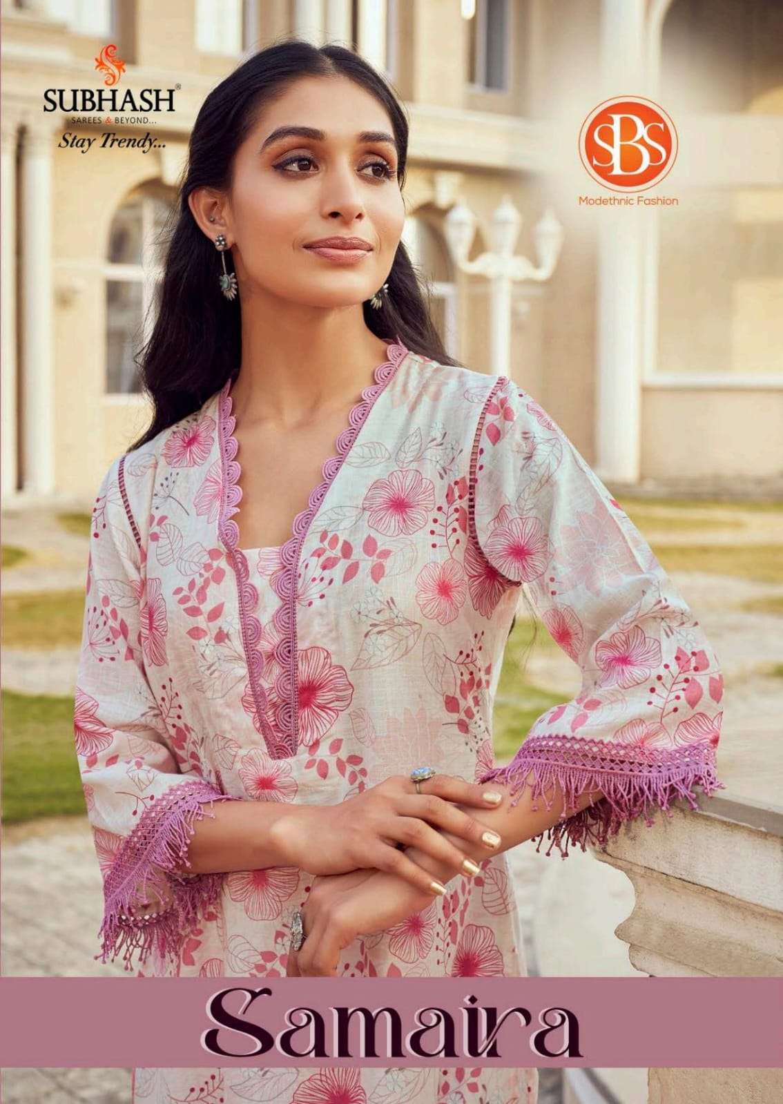 SUBHASH SAMAIRA BY AQSAWHOLESALE 4561 TO 4566 SERIES COTTON PRINT KURTIS