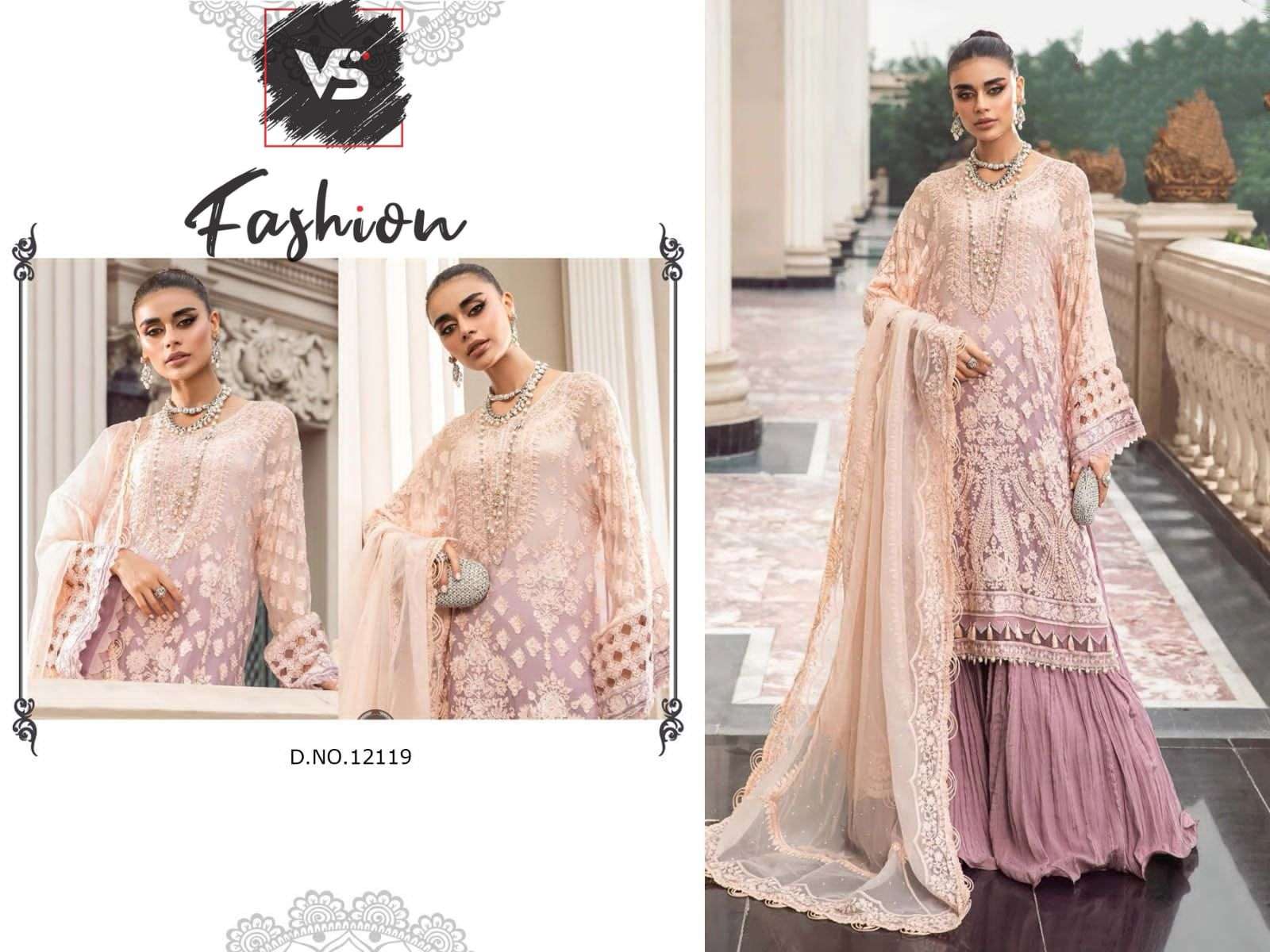 VS-12119 HIT DESIGN BY VS FASHION GEORGETTE WORK PAKISTANI DRESS