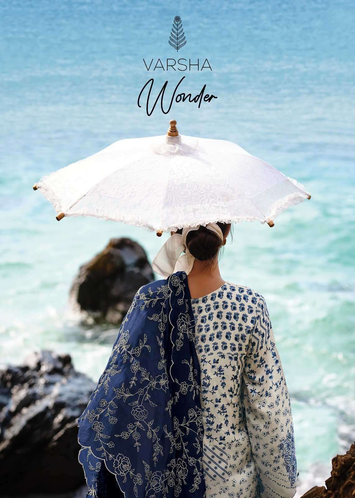 WONDER BY VARSHA 01 TO 04 SERIES VISCOSE MUSLIN PRINT WORK DRESSES