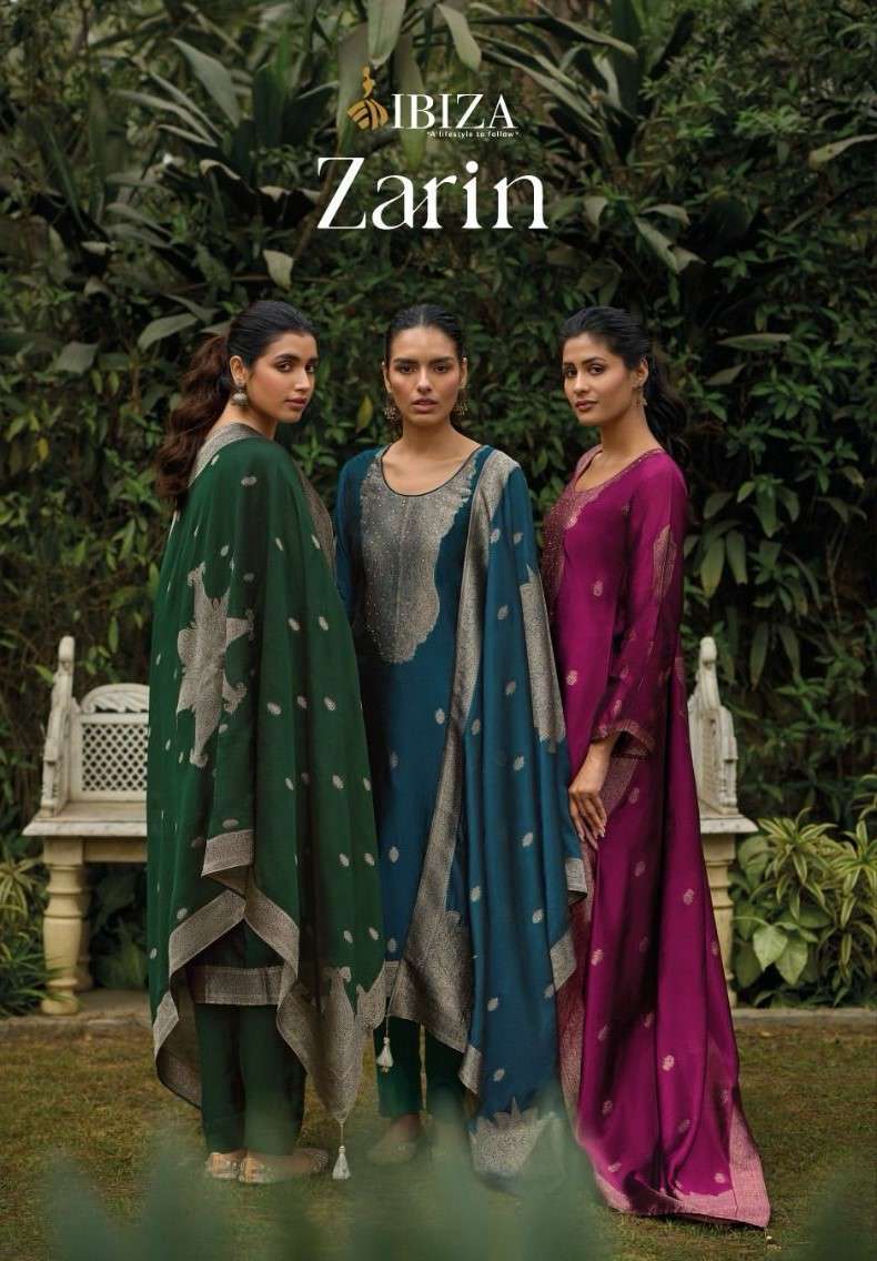 ZARIN BY IBIZA LIFESTYLE 10624 TO 10629 SERIES PURE BANGLORI SILK WORK DRESSES