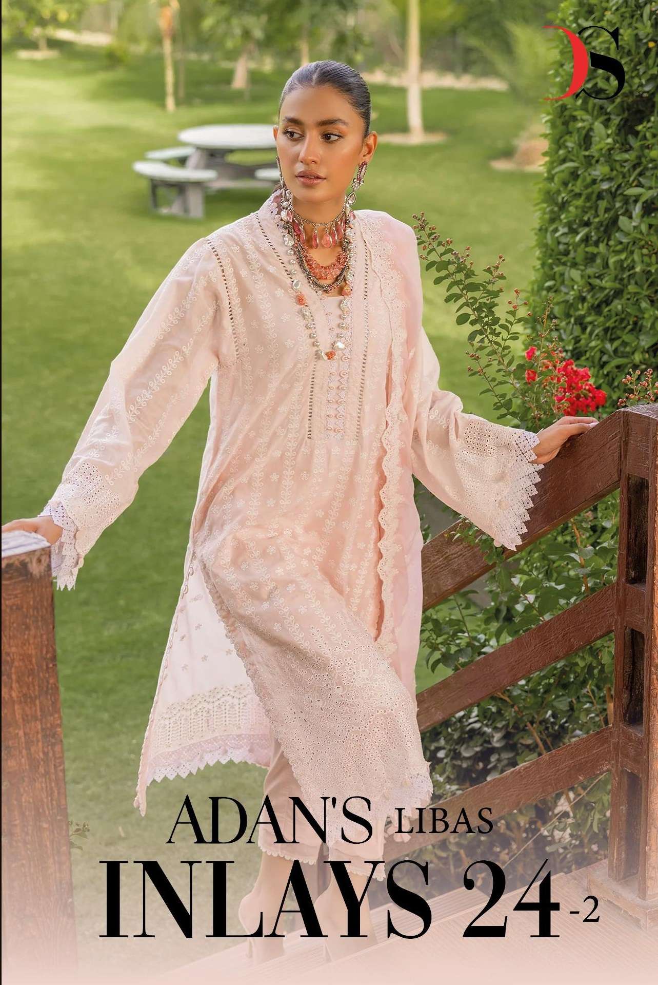 ADANS LIBAS INLAYS 24 VOL-2 BY DEEPSY SUITS 5051 TO 5055 SERIES COTTON WORK DRESSES