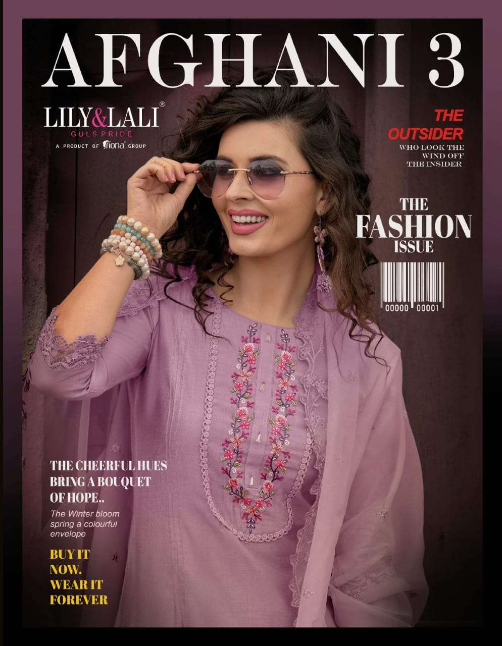 AFGHANI VOL-3 BY LILY & LALI 16501 TO 16506 SERIES MILAN SILK WORK READYMADE DRESSES