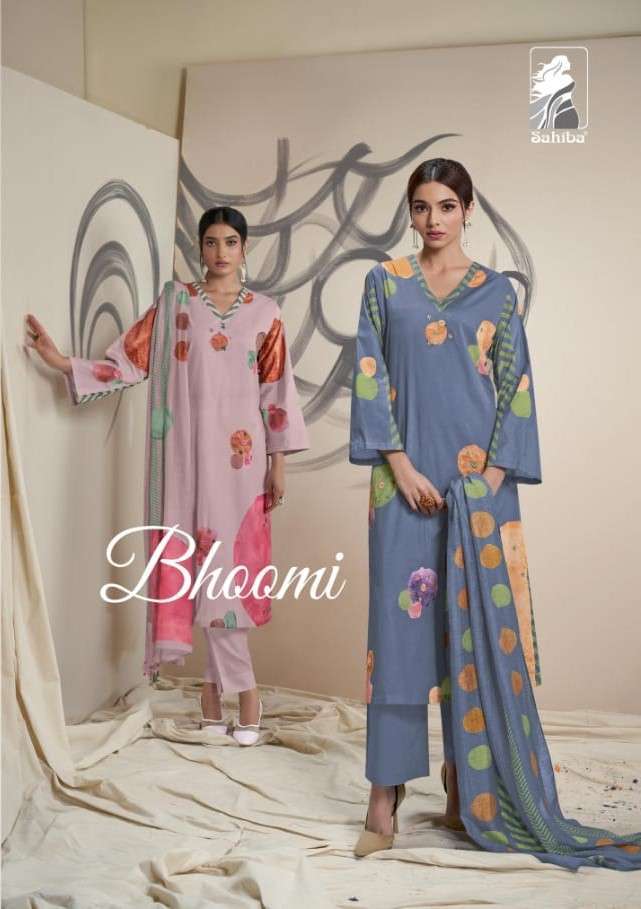 BHOOMI BY SAHIBA 558 TO 586 SERIES COTTON PRINT HAND WORK DRESSES