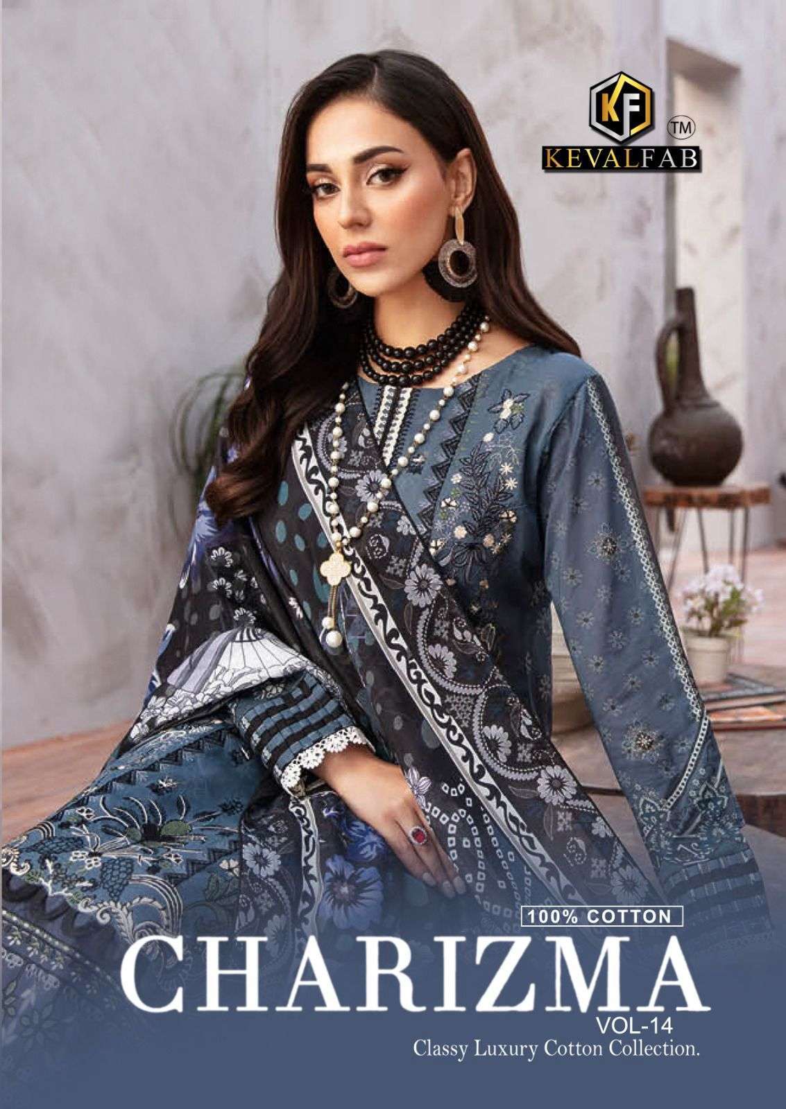 CHARIZMA VOL-4 BY KEVAL FAB 14001 TO 14006 SERIES HEAVY COTTON PRINT DRESSES