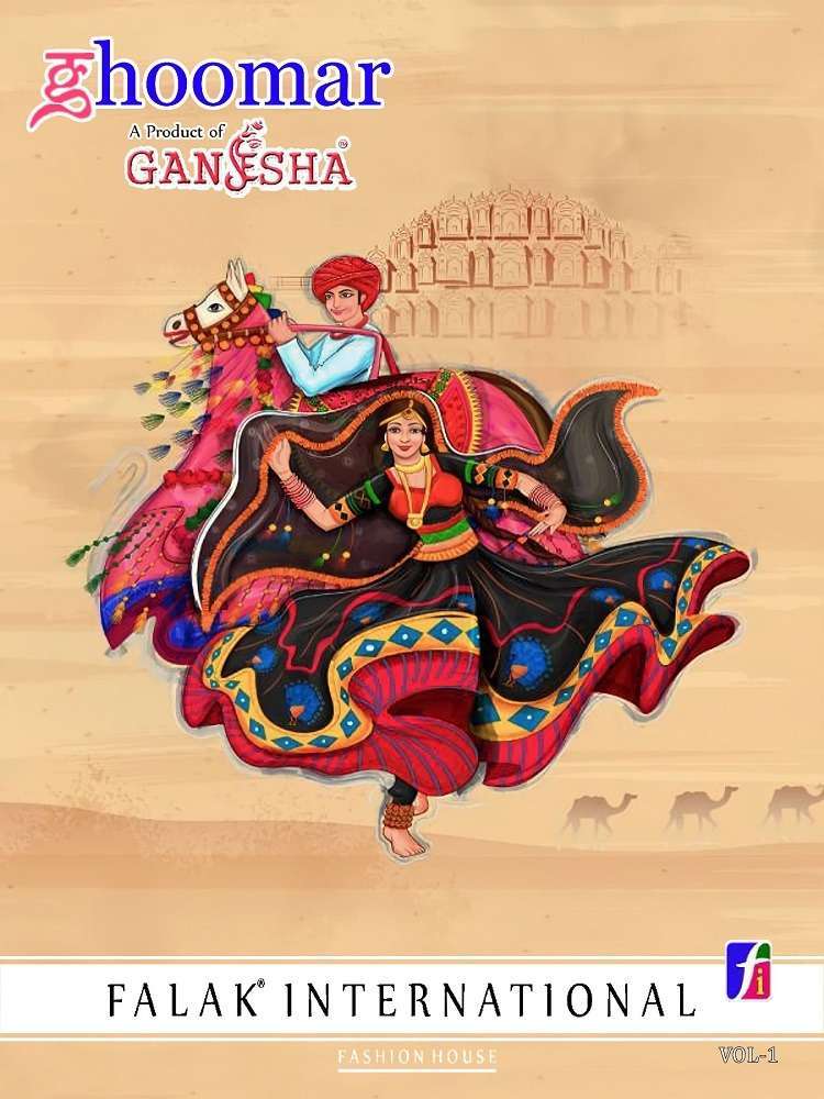 GHOOMAR BY GANESHA 1008 TO 1017 SERIES HEAVY COTTON PRINT SAREES