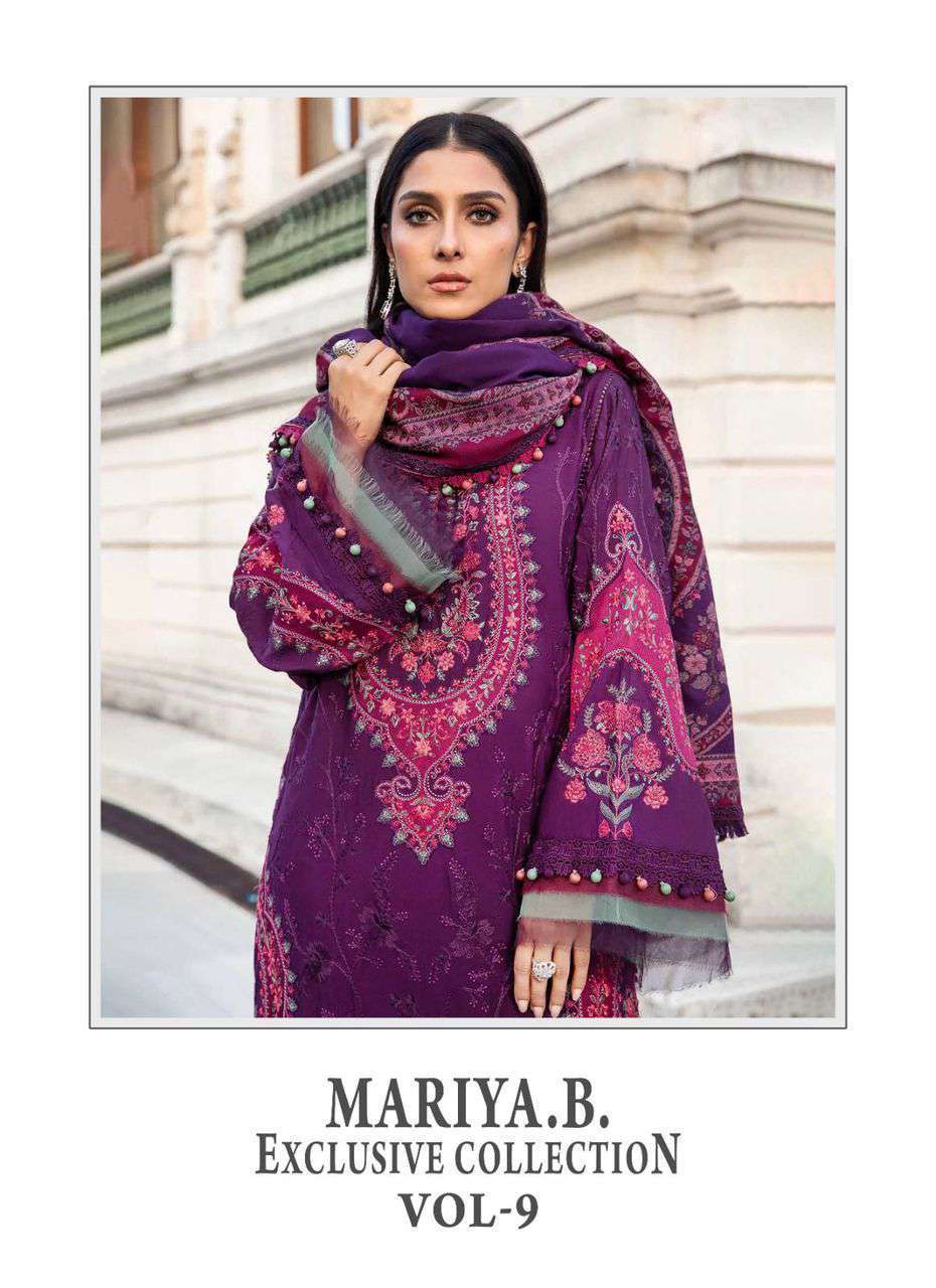 MARIYA.B. EXCLUSIVE COLLECTION VOL-9 BY SHREE FABS 3420 TO 3422 SERIES COTTON WORK DRESSES