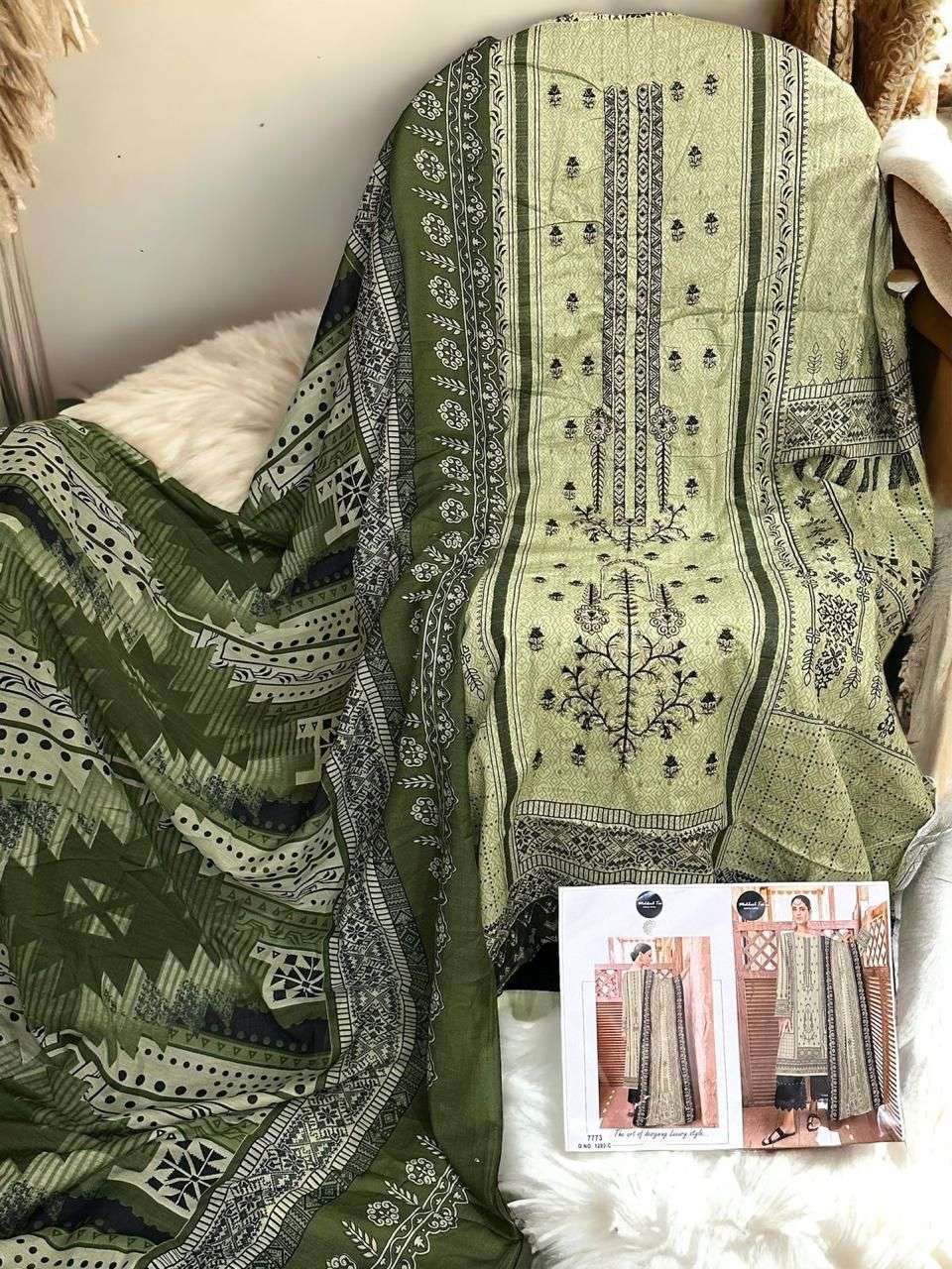 MT-1283 COLOURS BY MEHBOOB TEX 1283-A TO 1283-C SERIES COTTON EMBROIDERY DRESSES