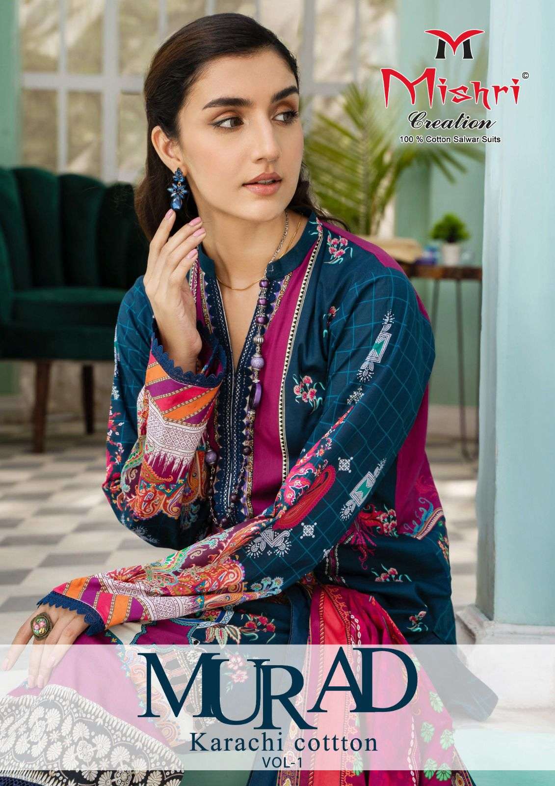 MURAD KARACHI COTTON BY MISHRI CREATION 1001 TO 1006 SERIES COTTON PRINT DRESSES