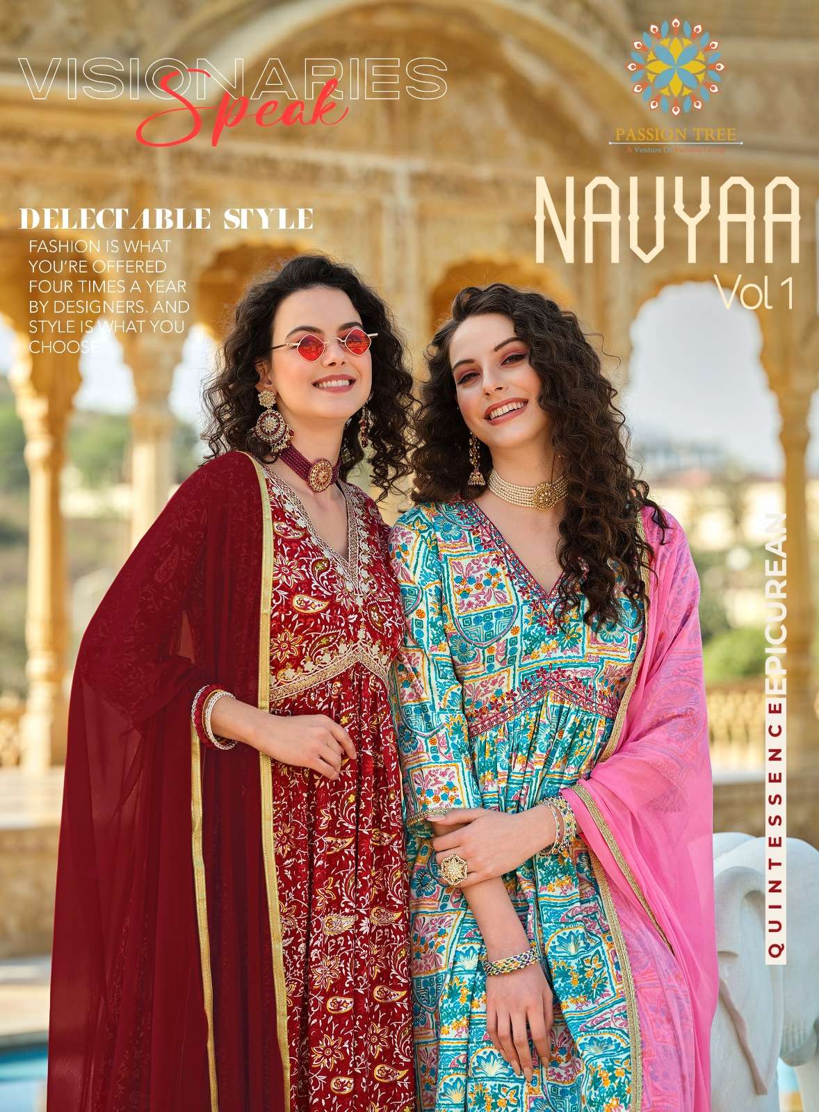 NAVYA VOL-1 BY PASSION TREE 1001 TO 1008 SERIES RAYON PRINT WORK READYMADE DRESSES