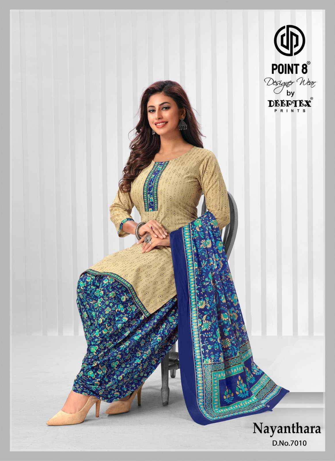 NAYANTHARA VOL-7 BY DEEPTEX 7001 TO 7010 SERIES PURE COTTON PRINT READYMADE DRESSES