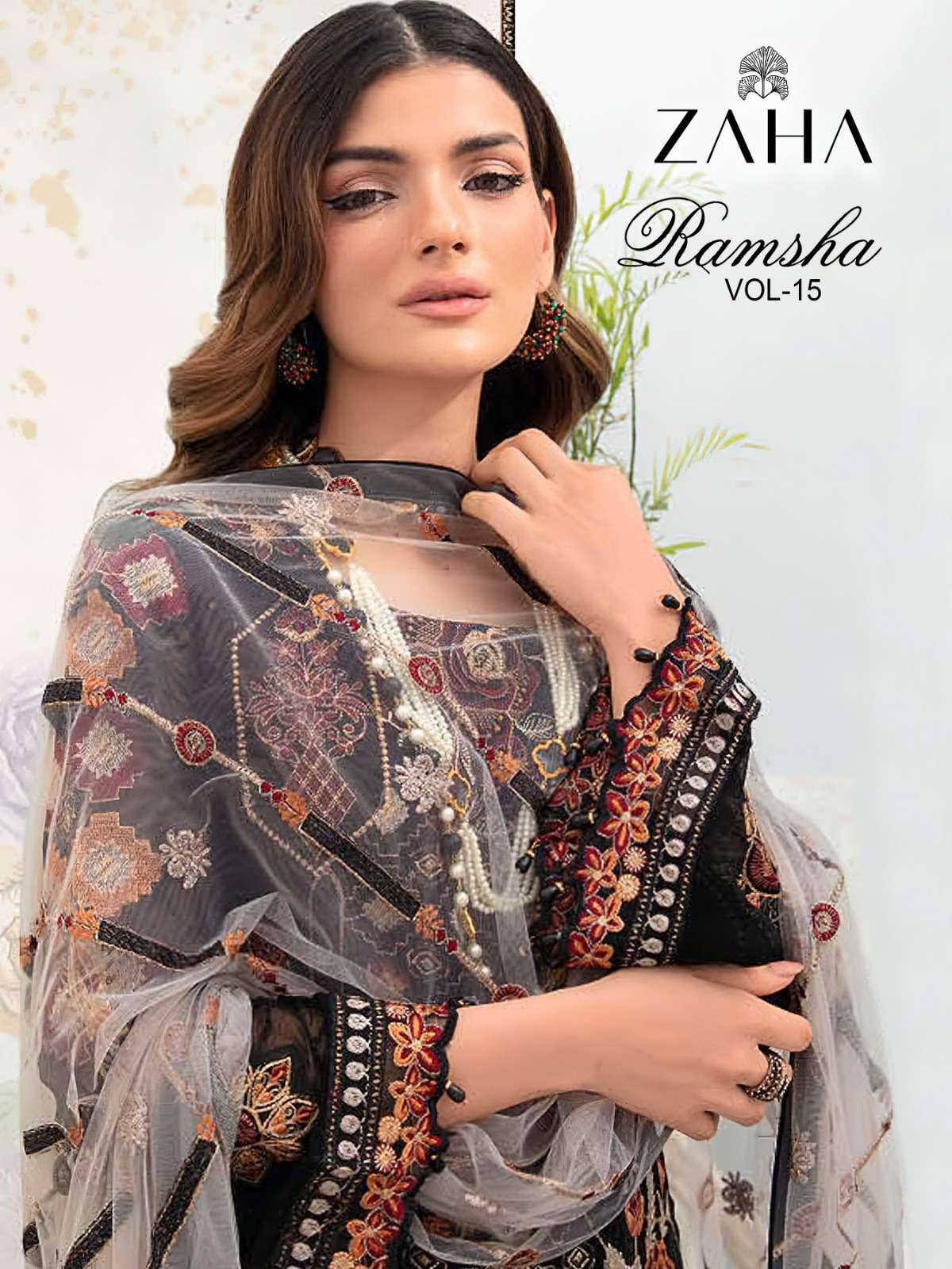 RAMSHA VOL-15 BY ZAHA 10240 TO 10243 SERIES GEORGETTE HEAVY WORK DRESSES