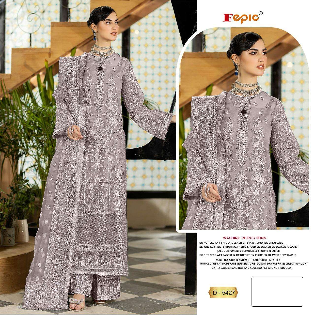 ROSEMEEN 5427 COLOURS BY FEPIC 5427-A TO 5427-D SERIES GEORGETTE WORK PAKISTANI DRESSES