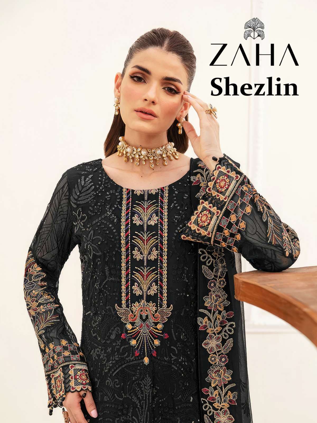 SHEZLIN BY ZAHA 10247 TO 10249 SERIES FAUX GEORGETTE HEAVY EMBROIDERY PAKISTANI DRESSES