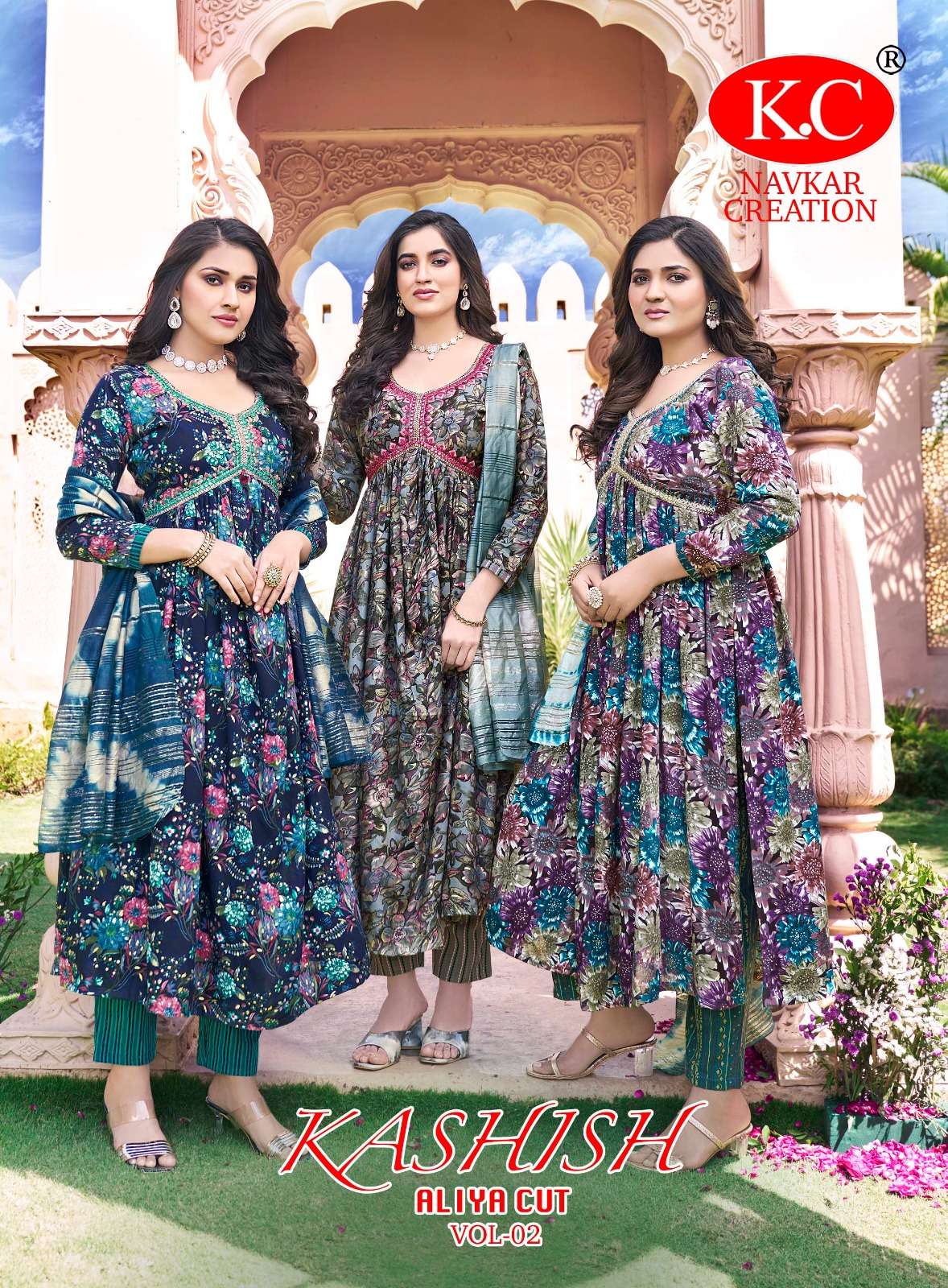 KC KASHISH VOL-2 BY AQSAWHOLESALE 2001 TO 2008 SERIES RAYON PRINT READYMADE DRESSES