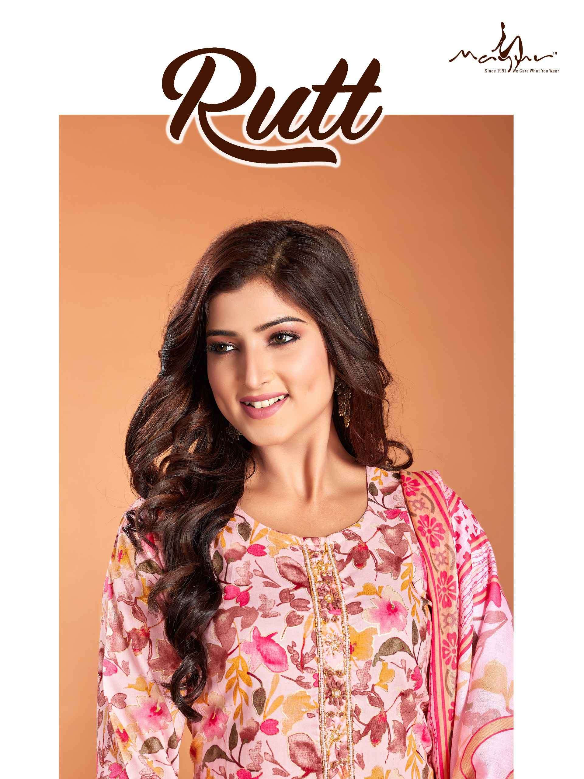 RUTT BY MAYUR 04 TO 07 SERIES RAYON FOIL PRINT WORK READYMADE DRESSES