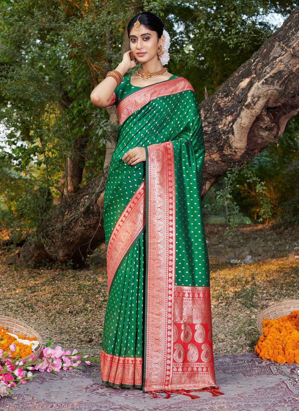 URVASHI SILK BY BUNAWAT 10506 TO 10511 SERIES BANARASI SILK FESTIVE WEAR SAREES