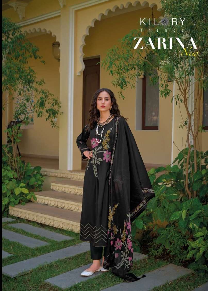 ZARINA NEW BY KILORY TRENDZ 951 TO 958 SERIES PURE VISCOSE MUSLIN PRINT WORK DRESSES