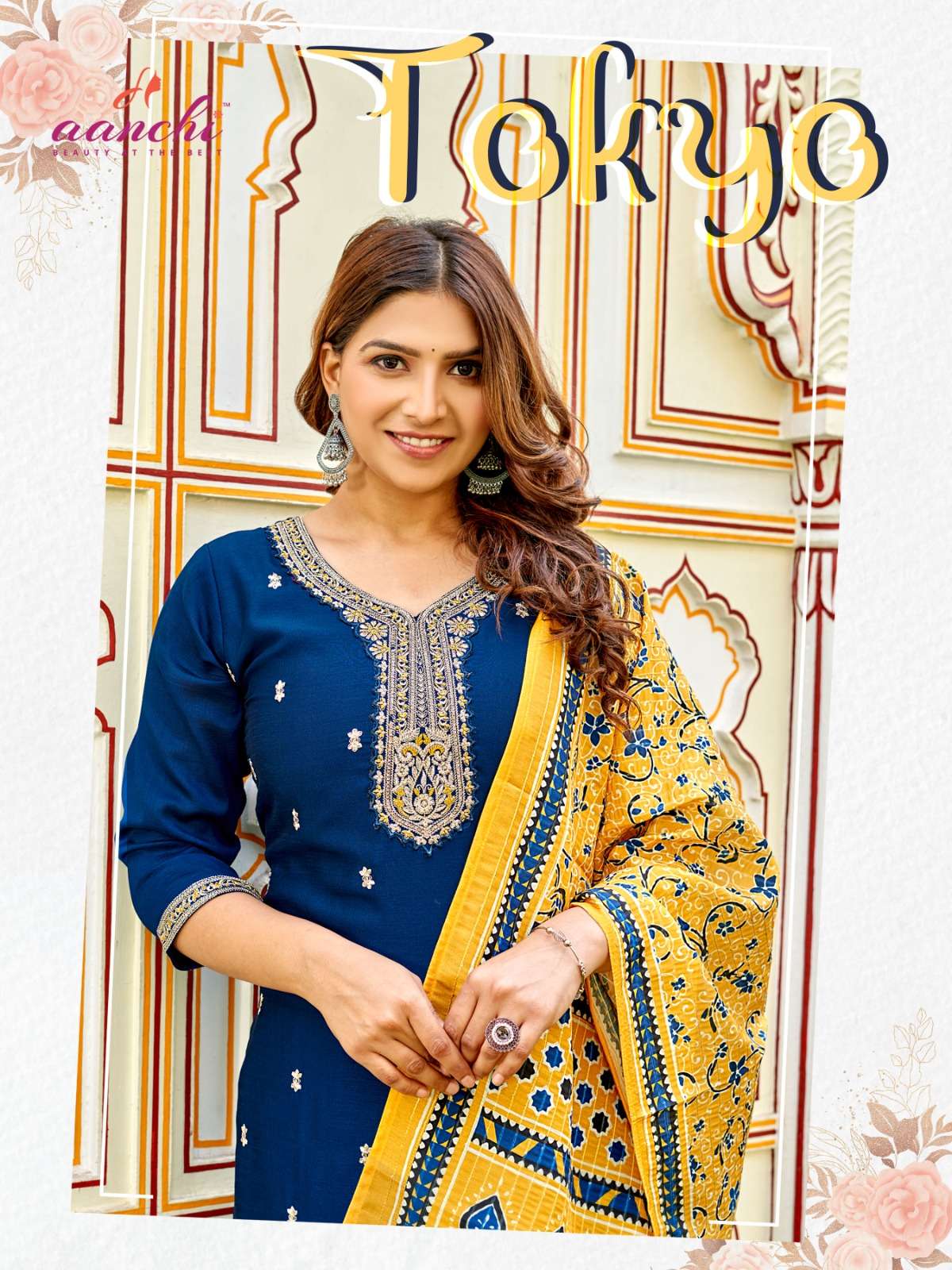 AANCHI TOKYO BY AQSAWHOLESALE 1001 TO 1004 SERIES VICHITRA WORK READYMADE DRESSES