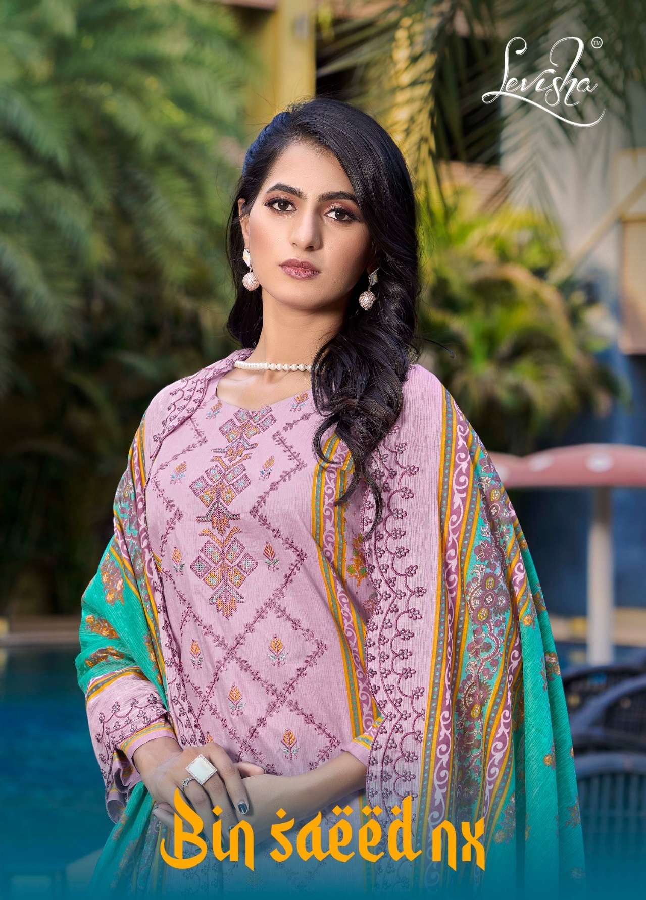 BIN SAEED NX BY LEVISHA 2013 TO 2018 SERIES COTTON PRINT EMBROIDERY WORK DRESSES