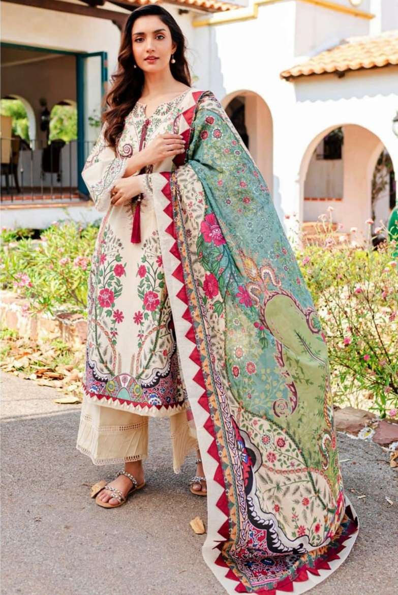 FARIDA FAB CONCEPT-B BY AQSAWHOLESALE 1001 TO 1006 SERIES COTTON PRINT PAKISTANI DRESSES