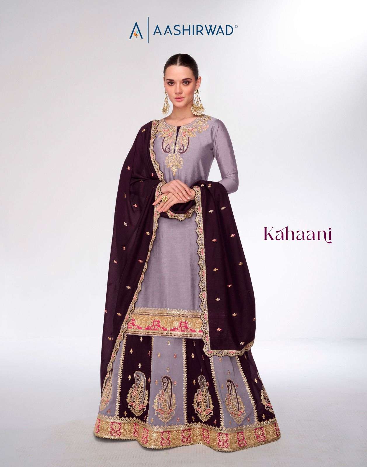 KAHAANI BY AASHIRWAD CREATION 9986 TO 9988 SERIES PREMIUM SILK READYMADE DRESSES