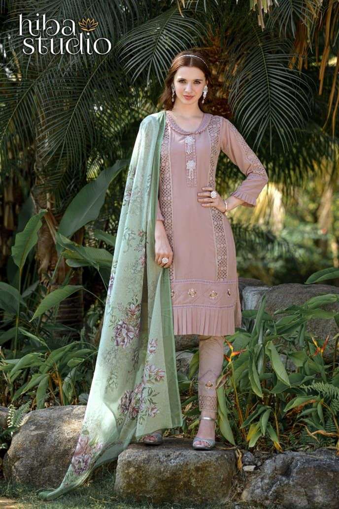 LPC VOL-50 BY HIBA STUDIO FAUX GEORGETTE HEAVY HAND WORK READYMADE DRESSES