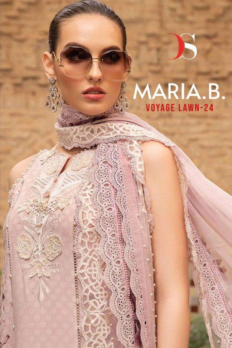 MARIA.B. VOYAGE LAWN-24 BY DEEPSY SUITS 6051 TO 6066 SERIES COTTON WORK PAKISTANI DRESSES