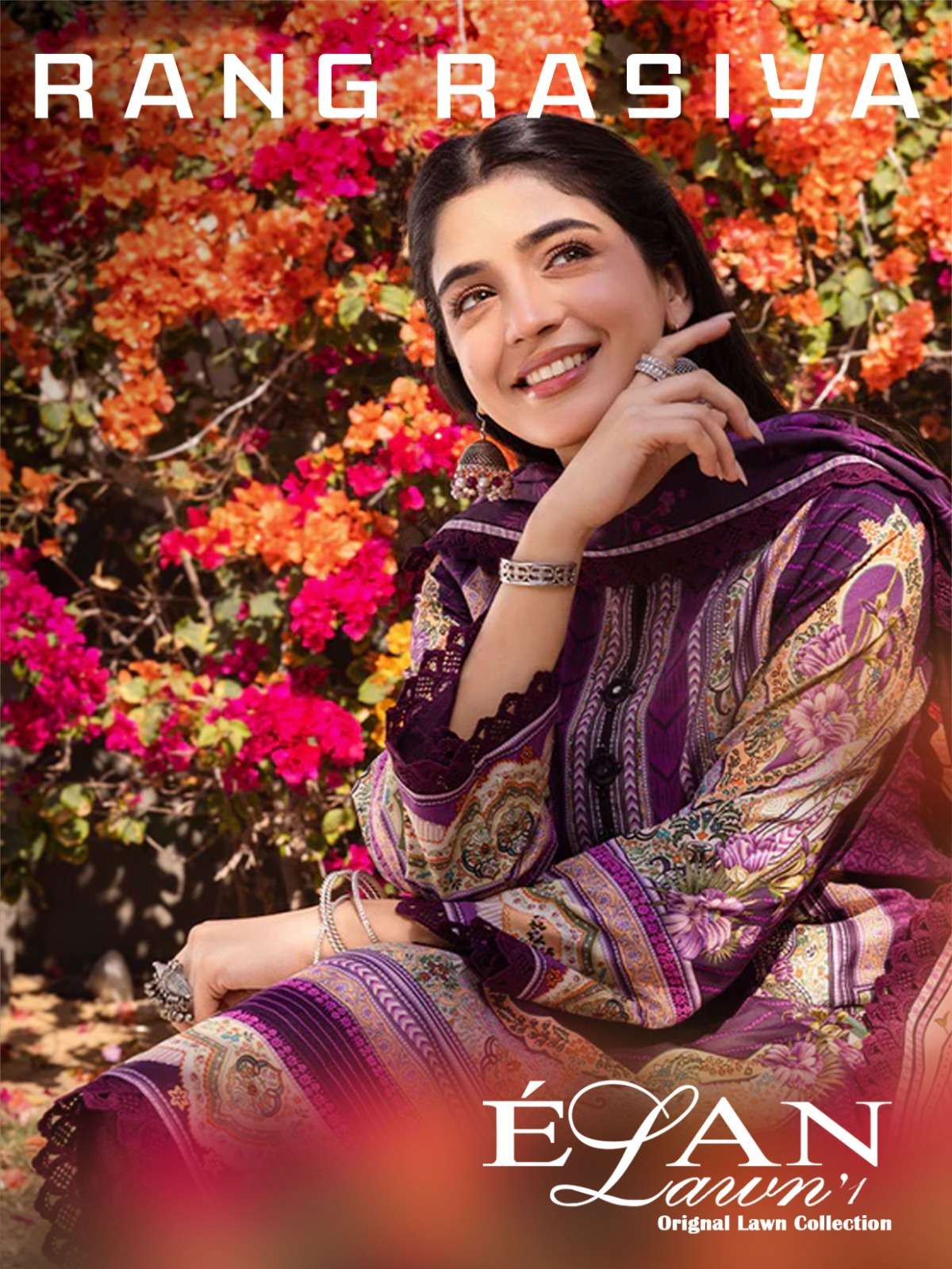 RANG RASIYA ELAN BY AQSAWHOLESALE 1001 TO 1006 SERIES LAWN COTTON PRINT PAKISTANI DRESSES