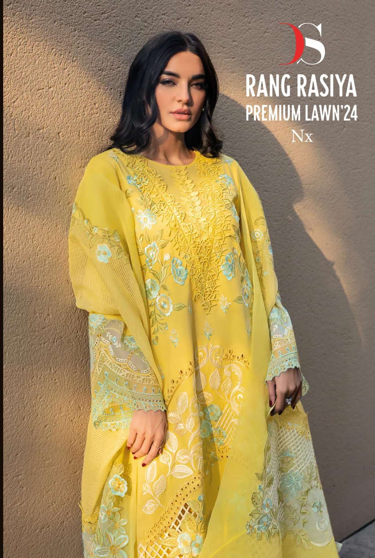 RANG RASIYA PREMIUM LAWN-24 NX BY DEEPSY SUITS 6021 TO 6026 SERIES COTTON WORK PAKISTANI DRESSES