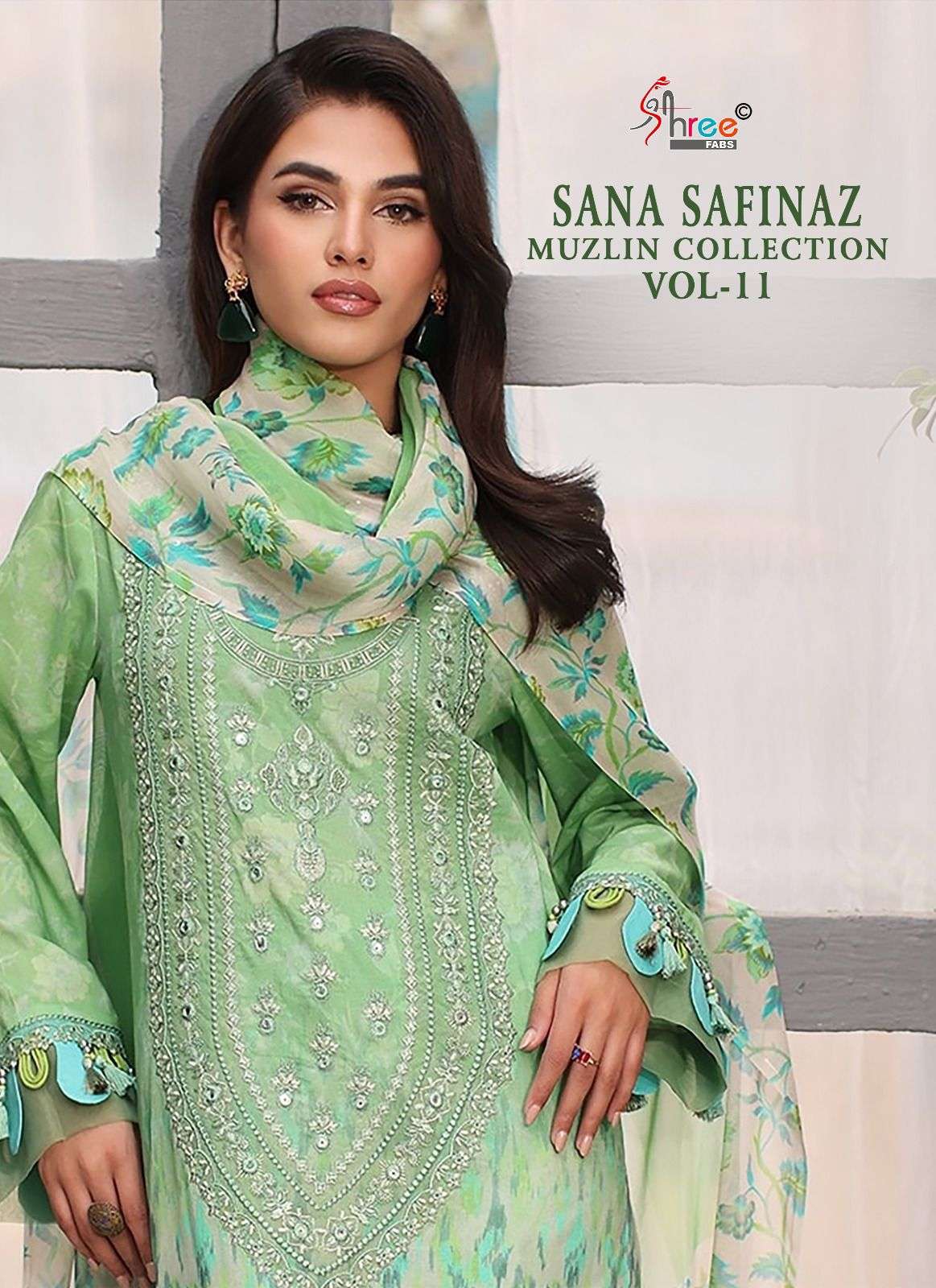 SANA SAFINAZ MUZLIN COLLECTION VOL-11 BY SHREE FABS 3564 TO 3568 SERIES COTTON PAKISTANI DRESSES