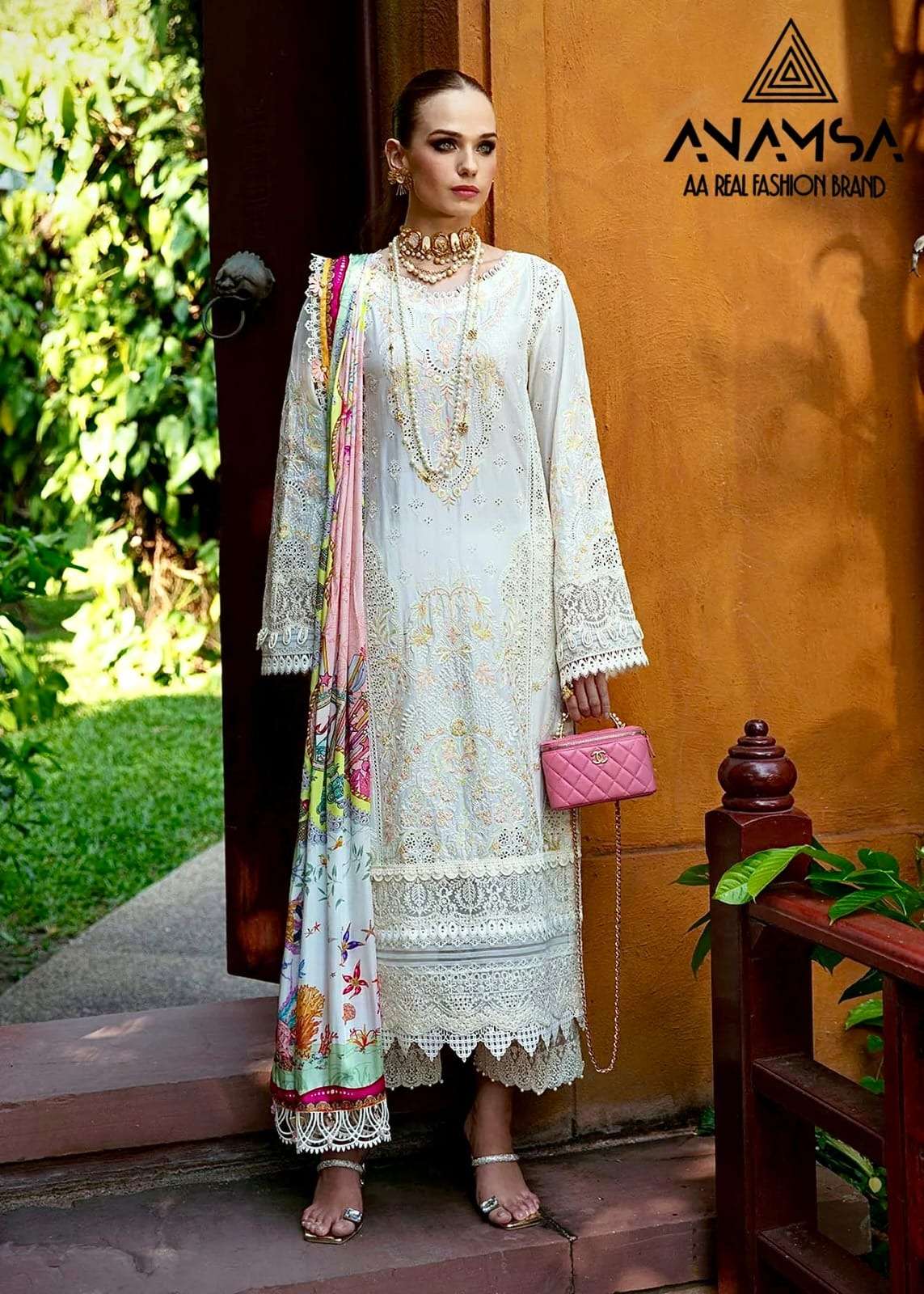 ANAMSA 476 HIT DESIGN BY ANAMSA JAAM COTTON HEAVY EMBROIDERY WORK DRESS