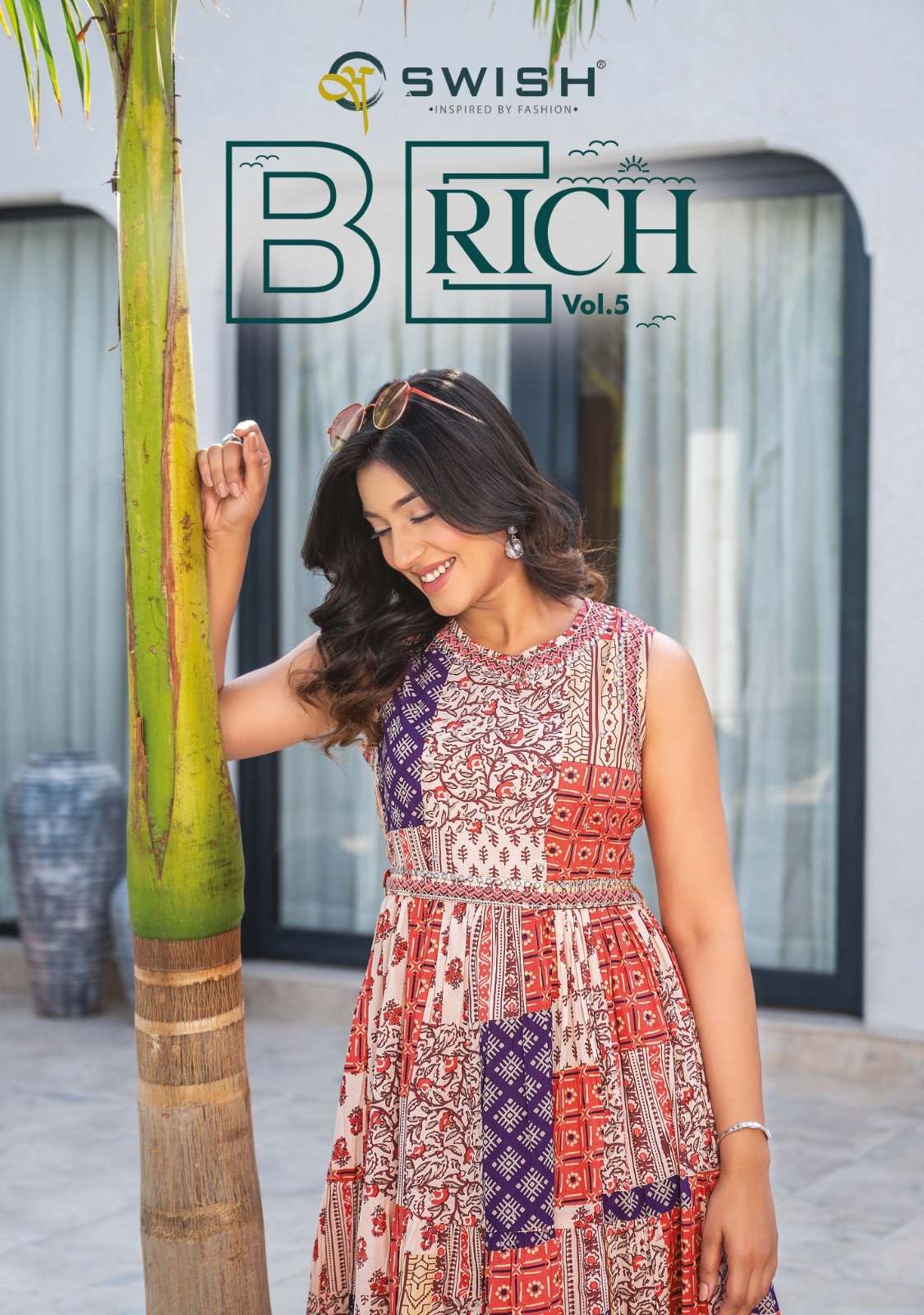 BE RICH VOL-5 BY SWISH 501 TO 508 SERIES FANCY PRINT WORK GOWNS