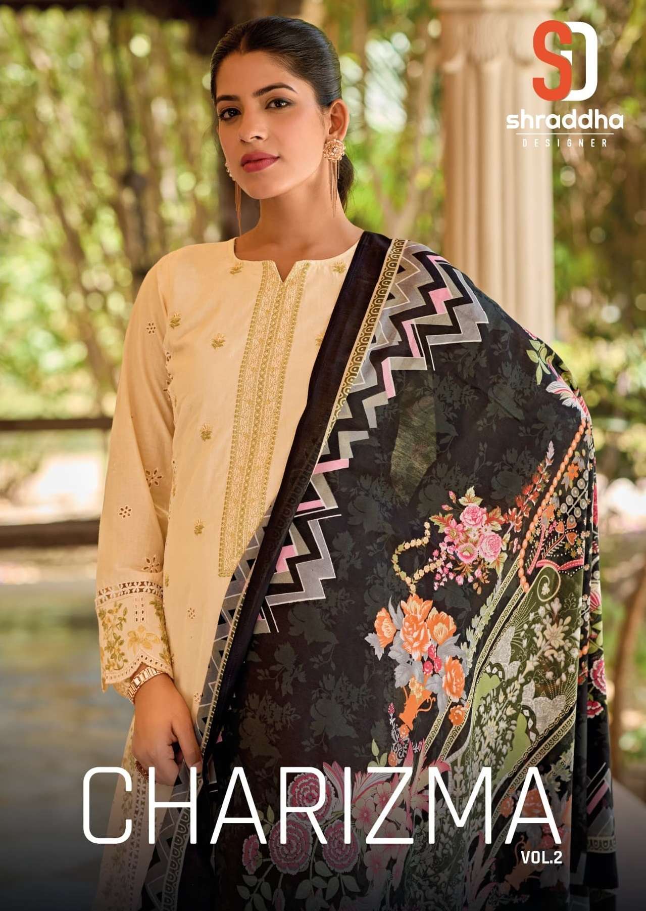 CHARIZMA VOL-2 BY SHRADDHA DESIGNER 2001 TO 2004 SERIES COTTON WORK PAKISTANI DRESSES