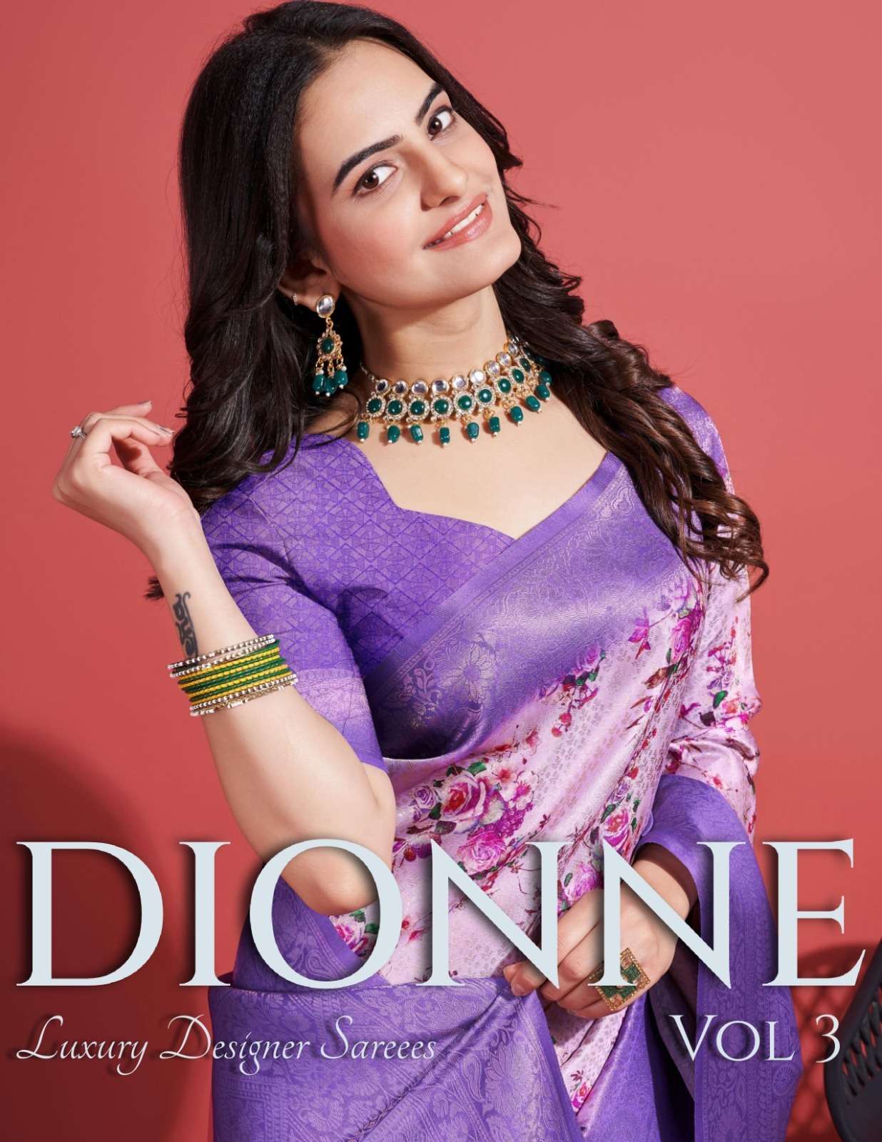 DIONNE VOL-3 BY AQSAWHOLESALE 22015 TO 22019 SERIES PURE ZARI PRINT SILK SAREES