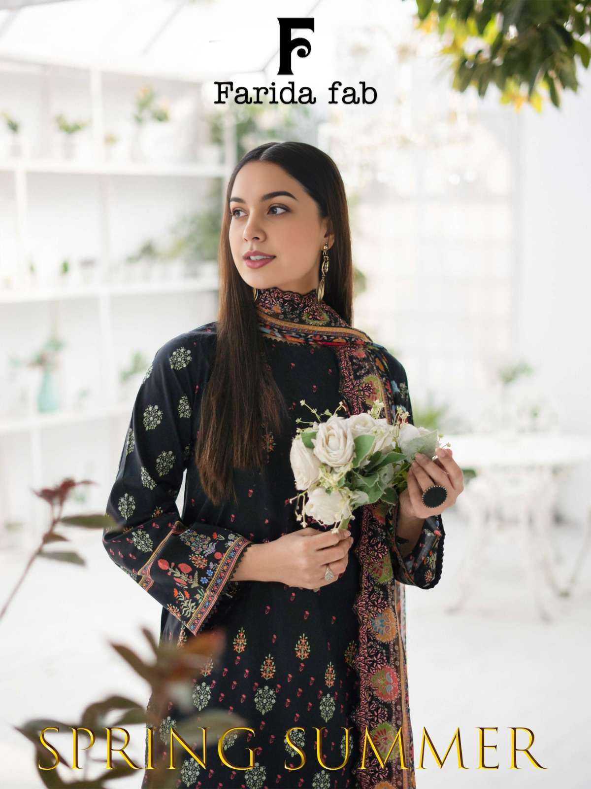 FARIDA FAB SPRING SUMMER BY AQSAWHOLESALE 1001 TO 1010 SERIES COTTON PRINT DRESSES